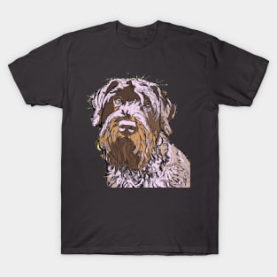 Wirehaired Pointing Griffons Pop Art - Dog Lover Gifts T-Shirt